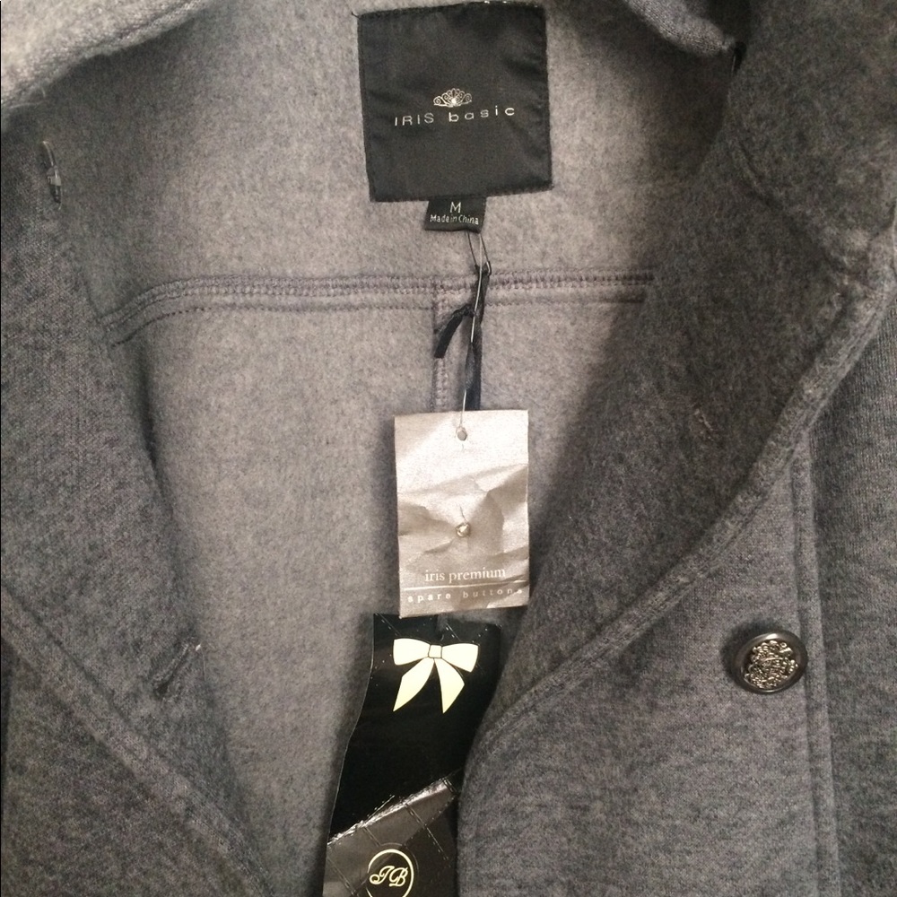NWT Iris Basic Gray Jacket Size M. 🛍 - Picture 4 of 8